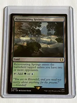 Rejuvenating Springs 325 MTG LOTR Tales Middle Earth 2023 MT 9.0 + Non Foil Rare - Image 1