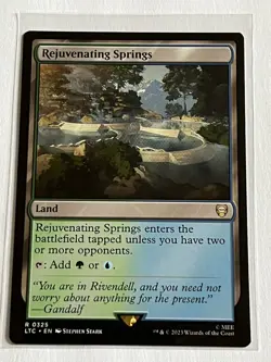 Rejuvenating Springs 325 MTG LOTR Tales Middle Earth 2023 MT 9.0 + Non Foil Rare - Image 2