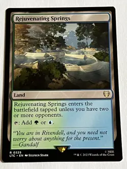 Rejuvenating Springs 325 MTG LOTR Tales Middle Earth 2023 MT 9.0 + Non Foil Rare - Image 4