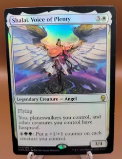 FOIL Shalai, Voice of Plenty x1 MTG Dominaria Magic Light Play LP English - Image 1