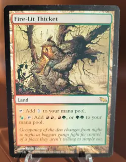 Fire-Lit Thicket x1 MTG Shadowmoor Magic Moderate Play MP English - Image 1