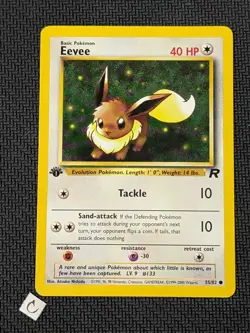 Eevee 55/82 - Team Rocket 1st Edition Pokemon TCG NM - Image 1