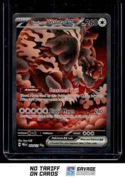 2025 Pokemon Prismatic Evolution Special Illustration Rare Bloodmoon Ursaluna ex - Image 1