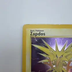 Zapdos 15/62 Fossil Unlimited (1999) Holo Rare Vintage WOTC Pokemon TCG DMG - Image 3