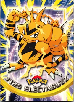 2000 Topps Pokemon Electabuzz 125 TV Animation Series 3 Blue Label Non Holo - Image 1