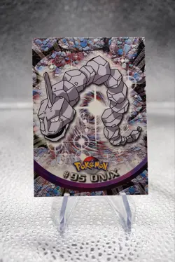 Pokemon Topps 1999 #95 Onix Blue Logo TV Animation Edition - Image 1