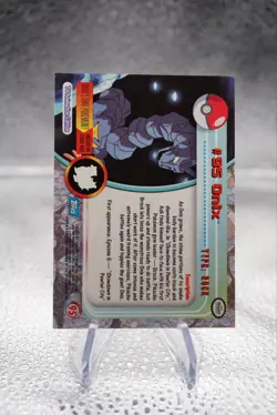 Pokemon Topps 1999 #95 Onix Blue Logo TV Animation Edition - Image 2