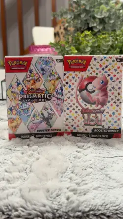 Pokemon 151 Booster Bundle & Scarlet & Violet Prismatic Evolutions (2 Boxes) - Image 1