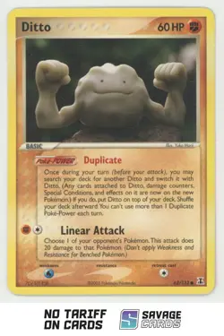 2005 Pokemon EX Delta Species Ditto (Geodude) #62/113 - Image 1