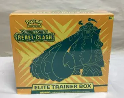 Pokemon Sword & Shield Rebel Clash Elite Trainer Box (403144)- Factory Sealed 820650807008 - Image 1