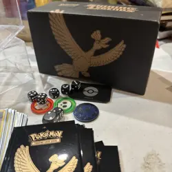 Pokemon Cards Lot Cards 63 Sleeved and Shinning Legends Carrying Box Mint Con - Image 1