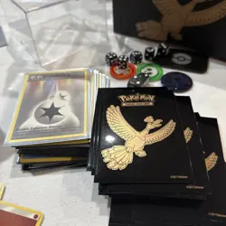 Pokemon Cards Lot Cards 63 Sleeved and Shinning Legends Carrying Box Mint Con - Image 2