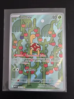 Pokemon Shuckle 136/132 Me01: Mega Evolution Holo Rare 80 HP Basic EN - Image 1