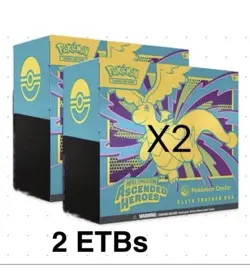 Pokemon TCG Ascended Heros Pokemon Center ETB Lot Of 2 PRESALE PKC - Image 1