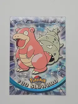 2000 Topps Pokemon TV Animation Edition Slowbro #80 Blue Topps Logo NM - Image 1