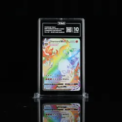 2020 Pokemon SWSH Champion's Path 074/073 Charizard VMax SR Rainbow TAG 10 - Image 1