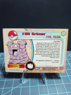 Topps Pokemon Grimer #88 TV Animation Series Blue Label - Image 2