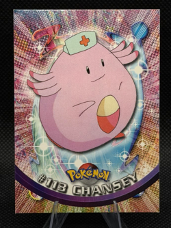 Topps Pokemon Chansey #113 TV Animation Edition Non Holo Blue Logo 2000 LP - Image 1