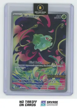 2025 Pokemon Mega Evolution Stamped Bulbasaur #133/132 Illustration Rare - Image 1