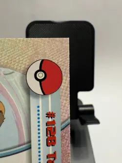 2000 Topps Pokemon TV Animation Edition Series 3 Non Holo #128 Tauros Blue Label - Image 4