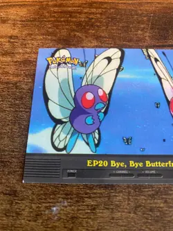 Bye Bye Butterfree EP20 Blue Logo Topps Pokemon TV Episode Insert Card Vintage - Image 2