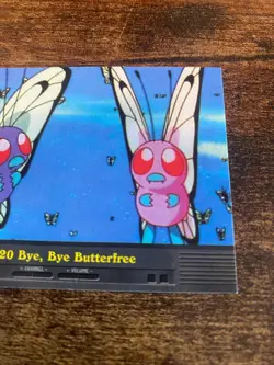 Bye Bye Butterfree EP20 Blue Logo Topps Pokemon TV Episode Insert Card Vintage - Image 3