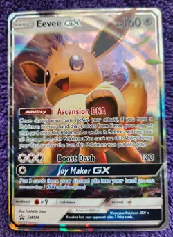 Eevee GX SM174 Sun & Moon Promo Holo Rare Pokemon *NICE* - Image 1