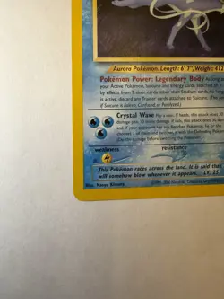 Pokemon TCG Suicune Neo Revelation Rare 27/64 2000 60 HP Naoyo Kimura - Image 3