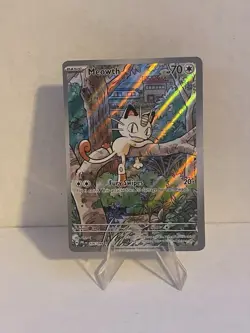 Pokemon TCG Meowth 106/094 Phantasmal Flames Illustration Rare - Image 1