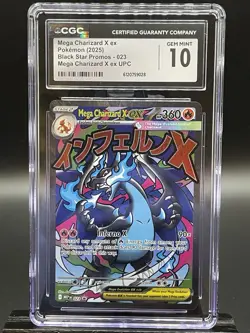 Mega Charizard X ex 023 Me: Mega Evolution Promo Holo CGC 10 Pokemon Card - Image 1