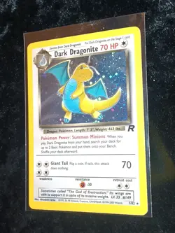Pokemon Team Rocket Dark Dragonite Holo Rare 5/82 English WOTC - Image 1