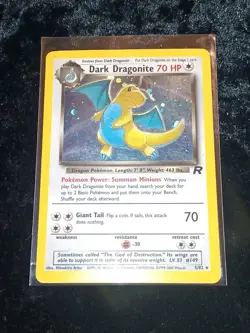 Pokemon Team Rocket Dark Dragonite Holo Rare 5/82 English WOTC - Image 4