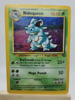 Pokemon Nidoqueen 07/64 Jungle Holo Rare Unlimited 90 HP 1999 TCG Card - Image 1