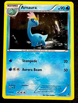 Amaura 25/111 LP Cosmo Promo Holo Furious Fists Pokemon TCG Light Play - Image 1