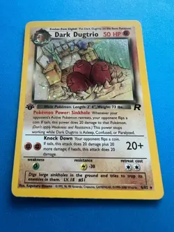 2000 Pokemon Classic Team Rocket 1st Edition Dark Dugtrio Holo 6 - Image 2