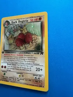 2000 Pokemon Classic Team Rocket 1st Edition Dark Dugtrio Holo 6 - Image 3