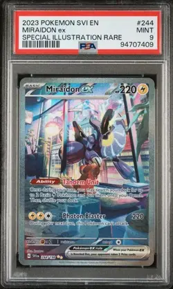 PSA 9 2023 POKEMON SVI EN-SCARLET & VIOLET SIR MIRAIDON EX 244 - Image 1