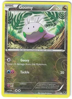 Pokemon TCG - Goomy - XY - Phantom Forces Reverse Holo Card #75 - Image 1