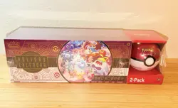 2025 Pokemon TCG Holiday Calendar + Moon Poke Ball Tin - New / Sealed - Image 1