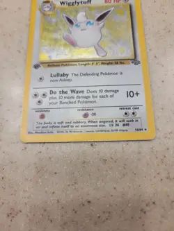 Pokemon 1st Edition Wigglytuff Jungle Holo 16/64 Vintage MP WOTC - Image 5