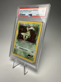 Pokemon Gym Heroes Rocket's Scyther Holo PSA 7 #013/132 Unlimited English 2000 - Image 4