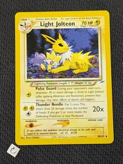 Light Jolteon 48/105 - Neo Destiny Unlimited Pokemon TCG NM - Image 1