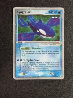 Pokemon TCG Kyogre ex 95/100 Ultra Holo Rare - EX Crystal Guardians - MP - Image 1