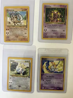 Black Star Promo Pokemon Vintage Lot (4) Mew, Togepi, Jirachi, Hitmontop - Image 1