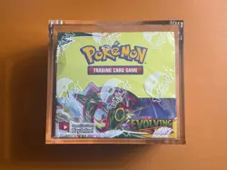 Pokemon TCG Sword & Shield Evolving Skies Booster Box New Sealed With Acrylic - Image 1
