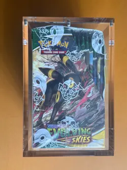 Pokemon TCG Sword & Shield Evolving Skies Booster Box New Sealed With Acrylic - Image 3