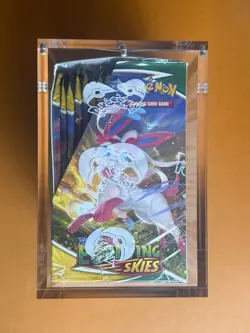 Pokemon TCG Sword & Shield Evolving Skies Booster Box New Sealed With Acrylic - Image 4