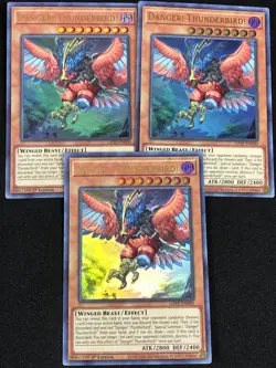 YUGIOH DANGER! THUNDERBIRD! GFTP-EN090 1ST ULTRA X3 (NM) - Image 1