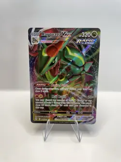 Pokemon TCG Rayquaza VMAX Evolving Skies Holo Ultra Rare Card 111/203 - Image 1