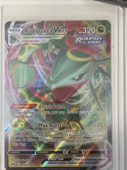 Pokemon TCG Rayquaza VMAX Full Art Ultra Rare Holo Card Crown Zenith 102/159 - Image 1